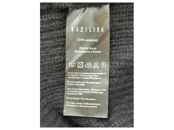 Autre Marque BAZILIKA Schwarzer Kaschmirstrickpullover - Ansicht 7