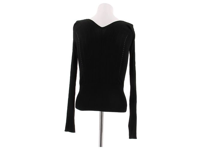 Top negro Jacquemus de viscosa - vista 2