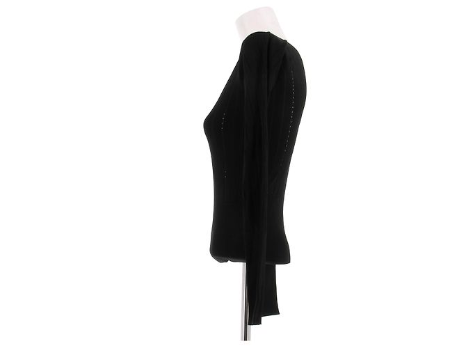 Top negro Jacquemus de viscosa - vista 4