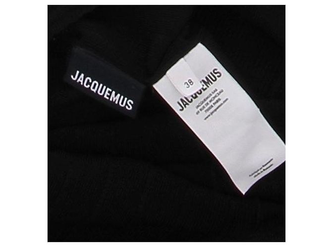 Top negro Jacquemus de viscosa - vista 6