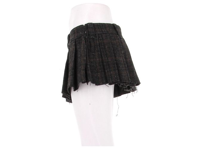 Miu Miu Minigonna con motivo pied-de-poule Nero - vista 4