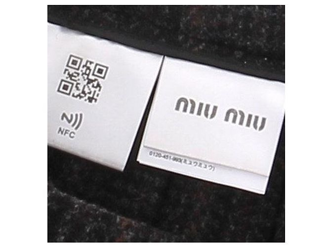 Miu Miu Minigonna con motivo pied-de-poule Nero - vista 7