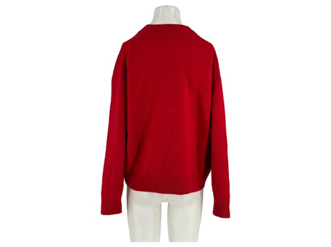 Anine Bing Roter Kaschmirpullover S - Ansicht 2