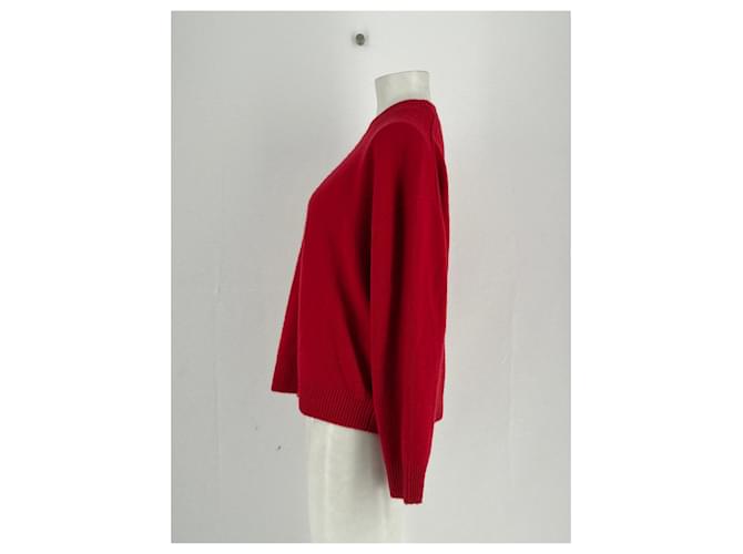 Anine Bing Roter Kaschmirpullover S - Ansicht 3