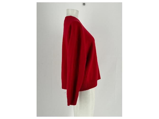 Anine Bing Roter Kaschmirpullover S - Ansicht 4