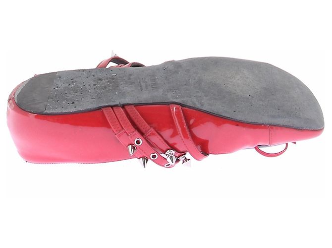 Abraham Will Ballerine rosse con borchie Rosso - vista 5