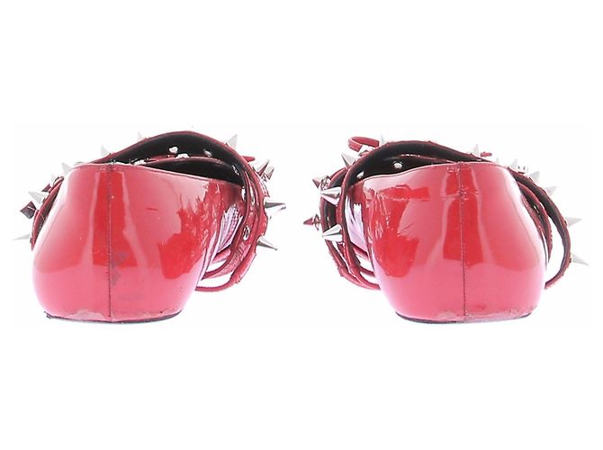 Abraham Will Ballerine rosse con borchie Rosso - vista 7