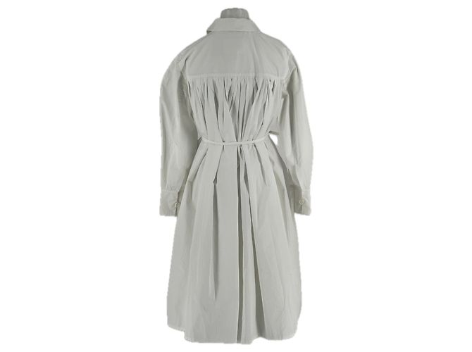 Jil Sander Weißes Hemdkleid mit Gürtel - Ansicht 2