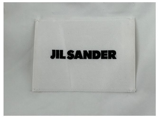 Jil Sander Weißes Hemdkleid mit Gürtel - Ansicht 5