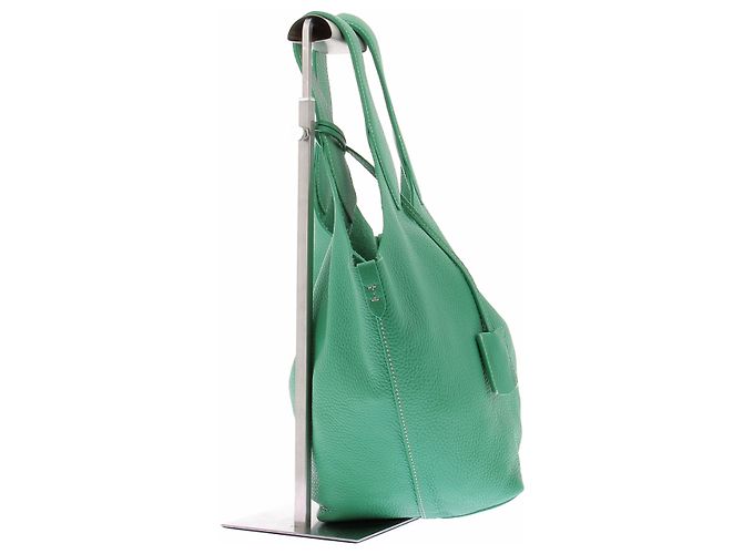 Ralph Lauren Borsa Tote Polo Play in pelle Verde - vista 4
