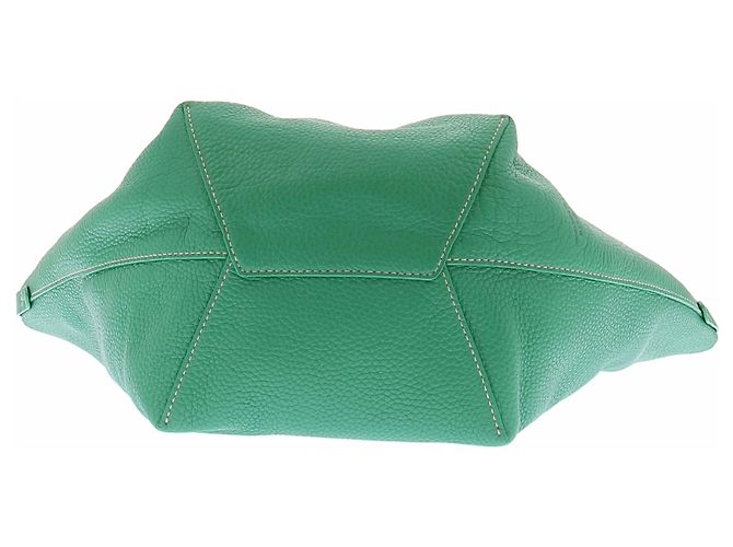 Ralph Lauren Borsa Tote Polo Play in pelle Verde - vista 6