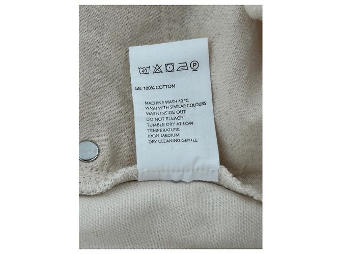 Autre Marque MALINA Jeans in Ecru aus Baumwolle Größe 27 Beige - Ansicht 4