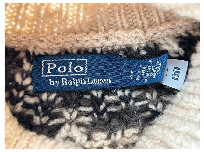 Polo Ralph Lauren Rollkragenpullover Beige Wolle - Ansicht 5