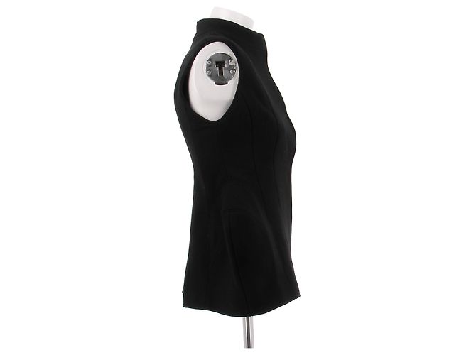 Autre Marque Blazer sin mangas negro de lana - vista 3