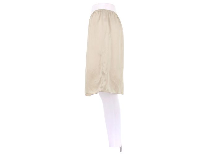 Miu Miu Saia creme Bege - vista 3