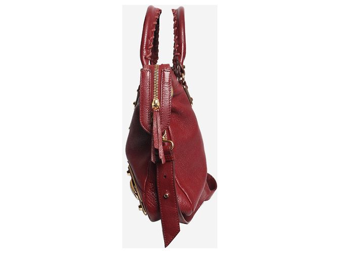 Balenciaga Borsa City bordeaux Bordò - vista 2