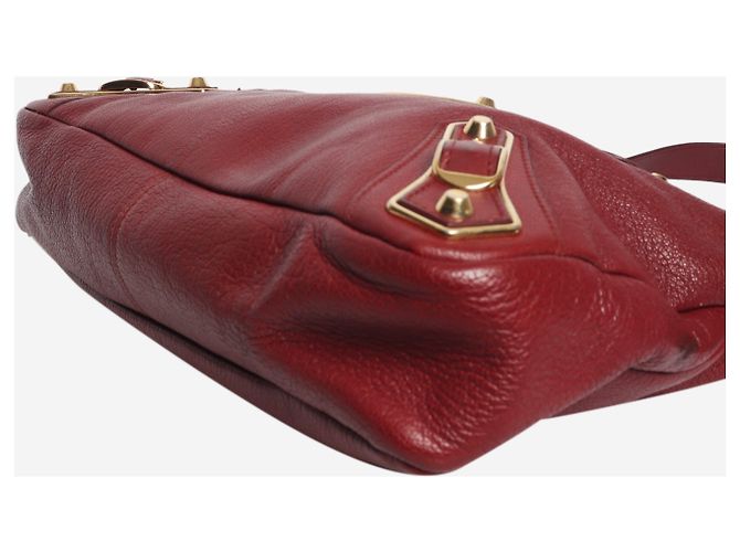 Balenciaga Borsa City bordeaux Bordò - vista 4