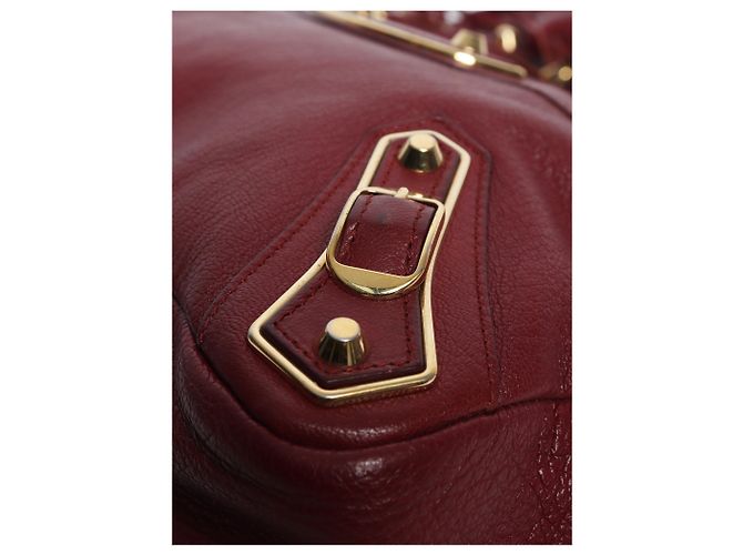 Balenciaga Borsa City bordeaux Bordò - vista 6