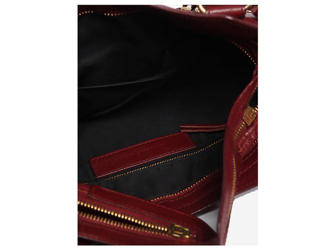 Balenciaga Borsa City bordeaux Bordò - vista 7