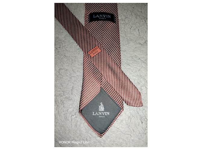 Cravatta Lanvin Paris Marrone - vista 6