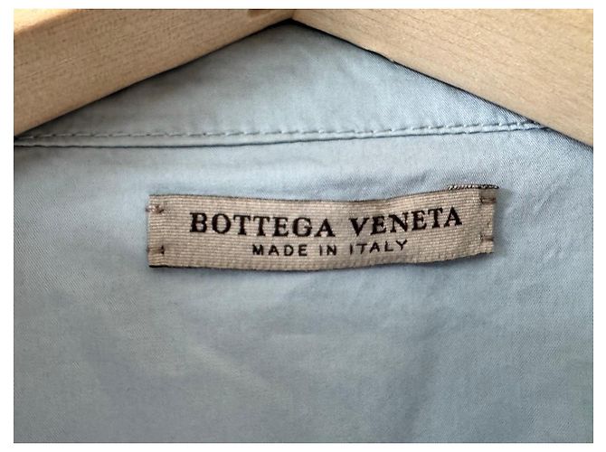 Giacca utility in cotone azzurro Bottega Veneta Blu chiaro - vista 4