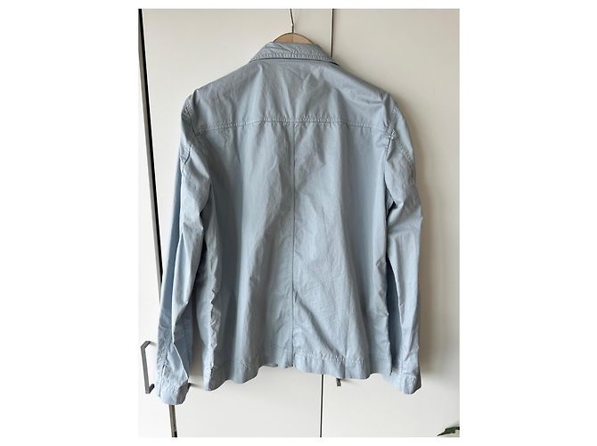 Giacca utility in cotone azzurro Bottega Veneta Blu chiaro - vista 6