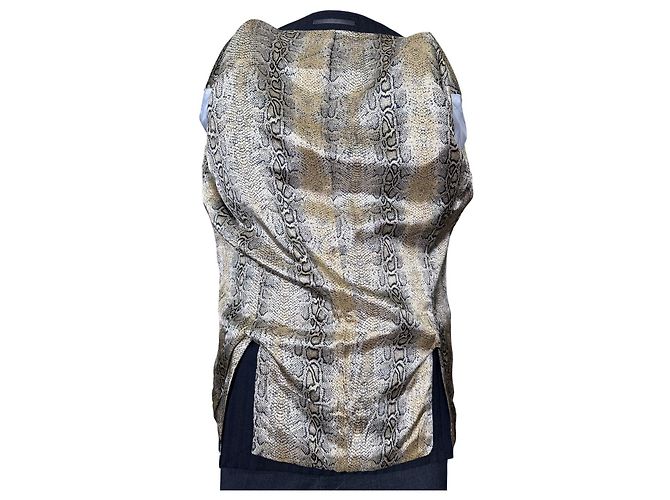 Blazer a righe da uomo Just Cavalli con fodera stampa serpente Nero - vista 5