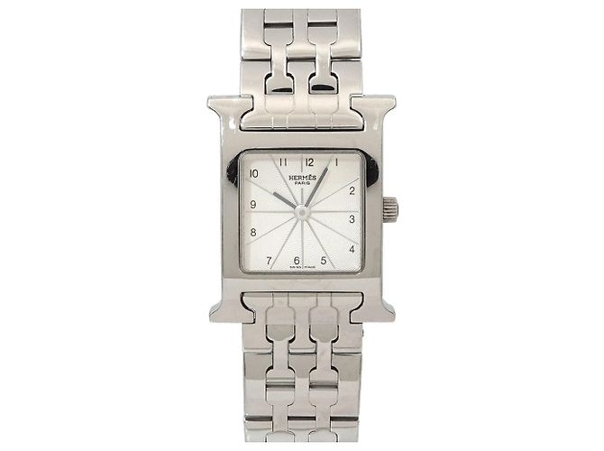 Hermès Hermes H-Watch HH1 210 Damenarmbanduhr Silber Quarz - Ansicht 2