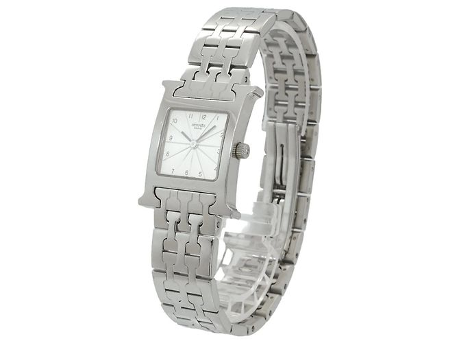 Hermès Hermes H-Watch HH1 210 Damenarmbanduhr Silber Quarz - Ansicht 3