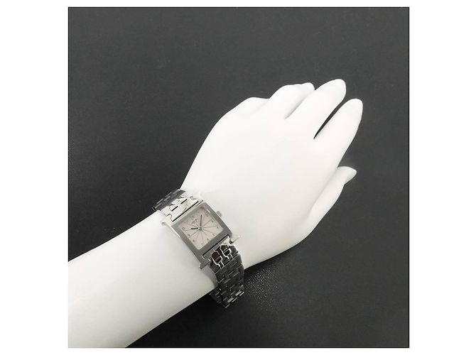 Hermès Hermes H-Watch HH1 210 Damenarmbanduhr Silber Quarz - Ansicht 4