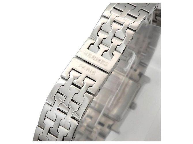 Hermès Hermes H-Watch HH1 210 Damenarmbanduhr Silber Quarz - Ansicht 7