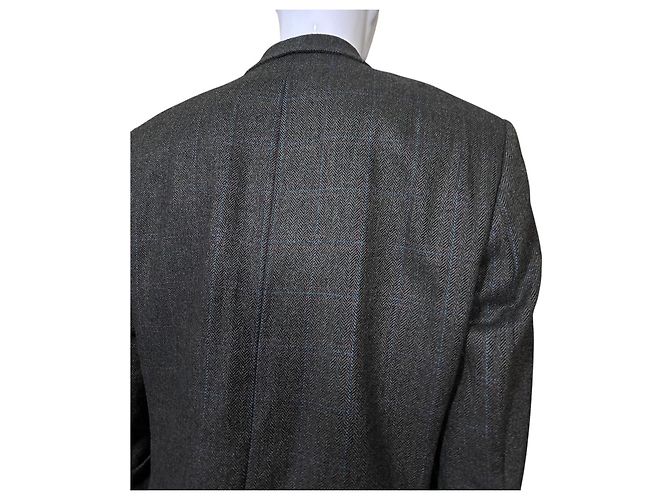 Yves Saint Laurent Wool Blend Blazer Brown Blue Multiple colors Grey - view 6