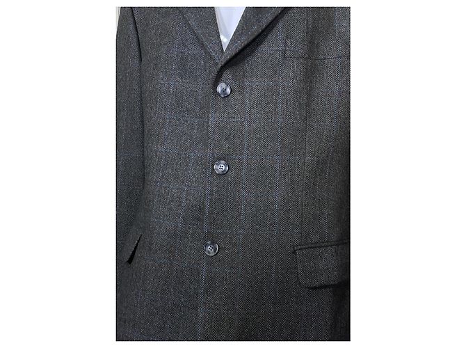 Yves Saint Laurent Wool Blend Blazer Brown Blue Multiple colors Grey - view 7