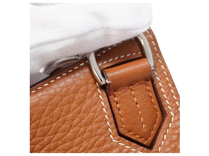 Hermès Borsa a tracolla Hermes Jypsiere 28 D'oro - vista 7