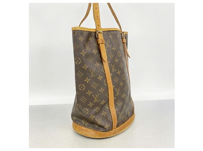 Borsa Tote Louis Vuitton Monogram Bucket GM M42236 Marrone - vista 2