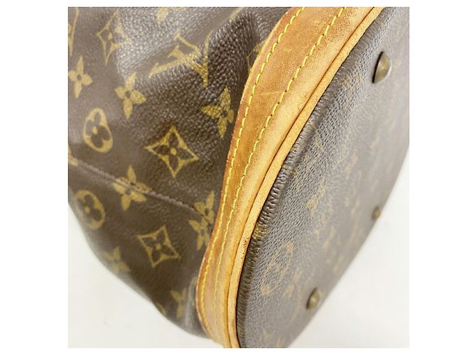 Borsa Tote Louis Vuitton Monogram Bucket GM M42236 Marrone - vista 7