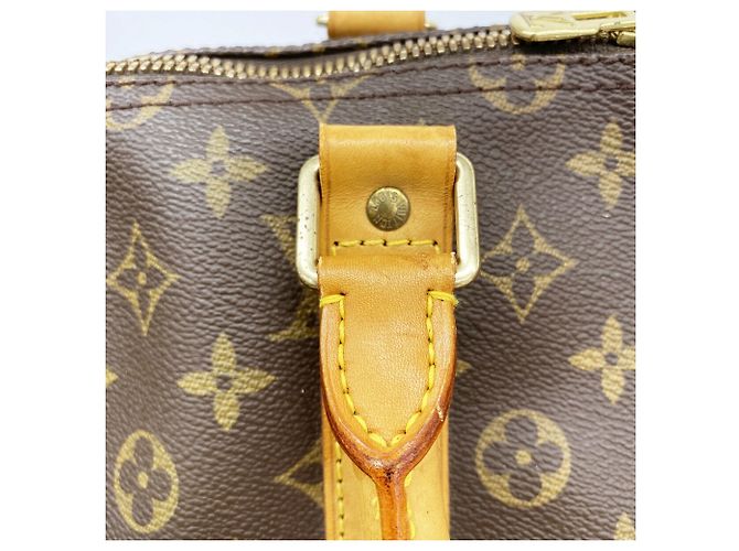 Louis Vuitton Boston Monogram Keepall Bandoulière 55 Marrone - vista 10