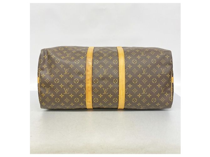 Louis Vuitton Boston Monogram Keepall Bandoulière 55 Marrone - vista 3