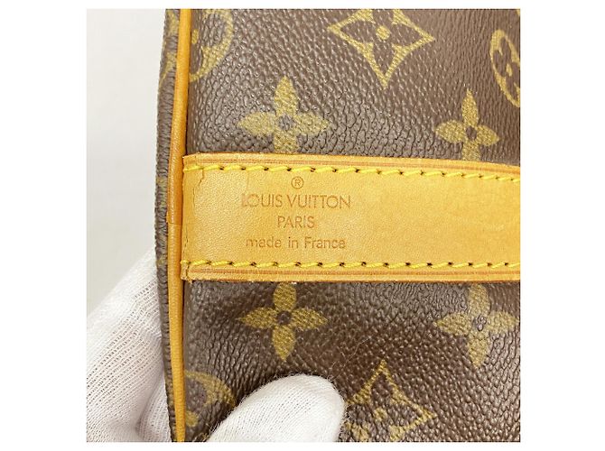 Louis Vuitton Boston Monogram Keepall Bandoulière 55 Marrone - vista 5