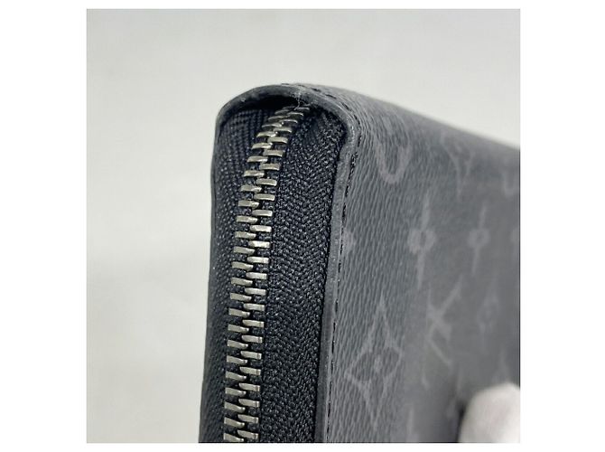 Zippy Louis Vuitton Monogram Eclipse Long Wallet Black - view 6