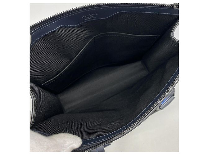 Borsa Louis Vuitton Damier Rush Epi XL Blu - vista 4