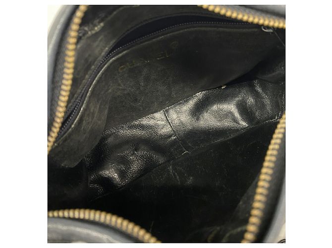 Borsa a tracolla Chanel in pelle d'agnello nera Nero - vista 4