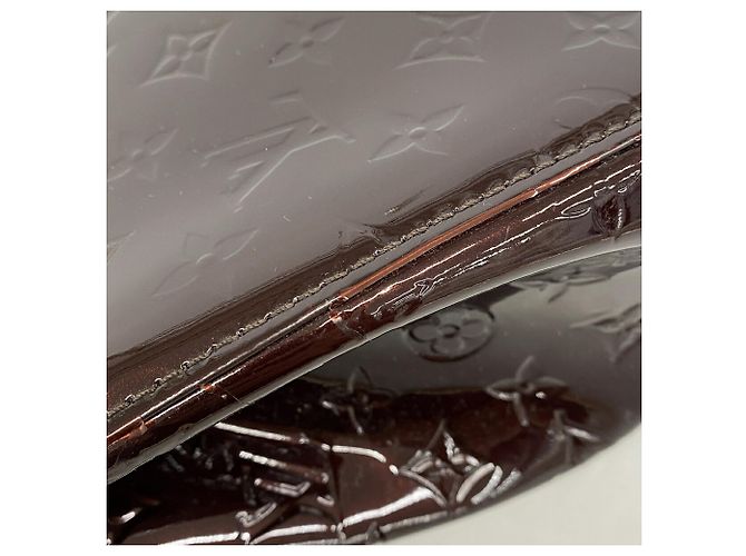 Borsa Louis Vuitton Vernis MM in Amarante Bordò - vista 7