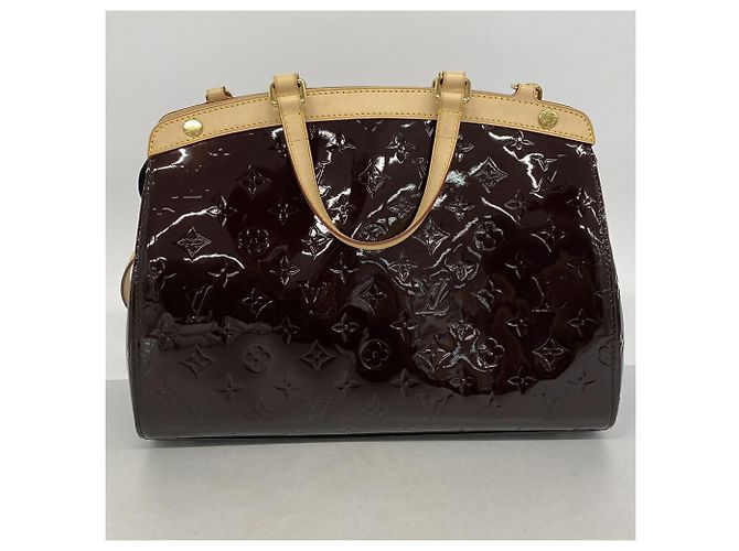 Borsa Louis Vuitton Vernis MM in Amarante Bordò - vista 9