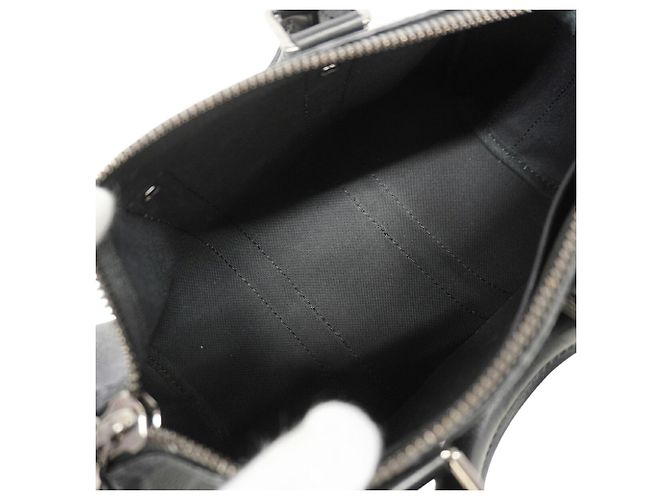 Louis Vuitton Monogram Eclipse Reverse Keepall Bandoulière 25 Marrone Nero - vista 4