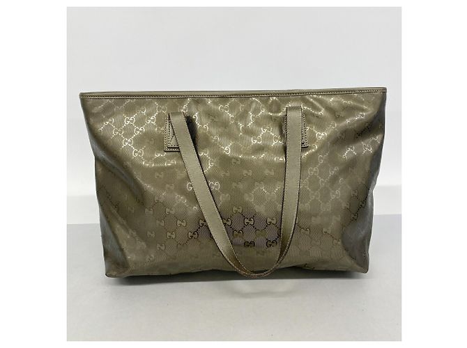 Borsa Tote Gucci GG Stampata 211137 Cachi - vista 10