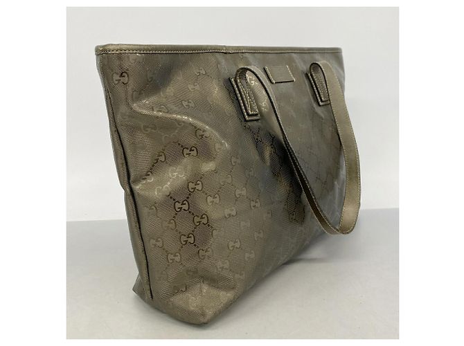 Borsa Tote Gucci GG Stampata 211137 Cachi - vista 2