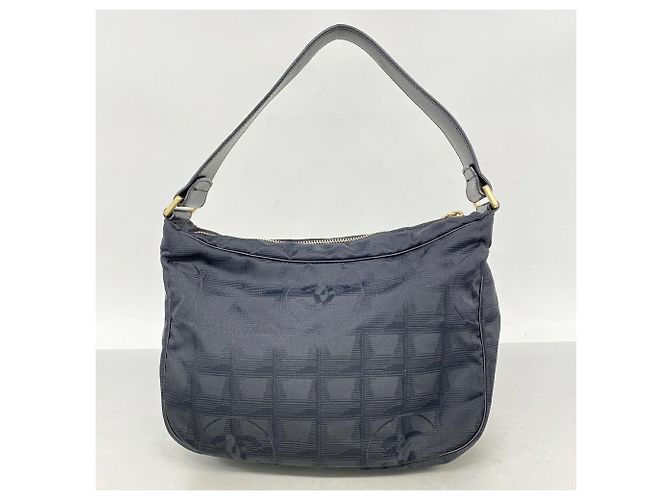 Borsa a tracolla Chanel New Travel Nylon Nero - vista 9