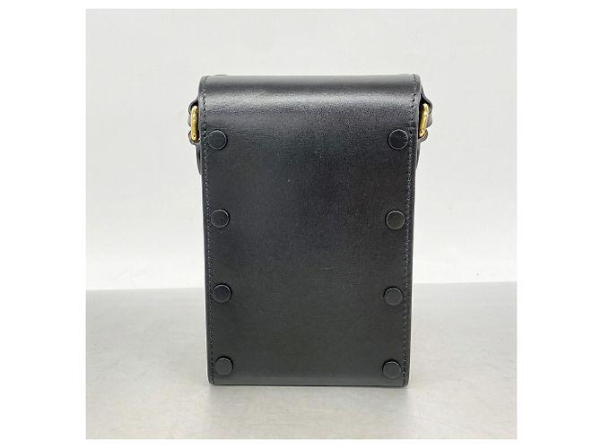 Borsa a tracolla Gucci in pelle nera Nero - vista 10