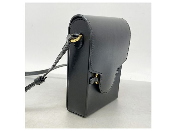 Borsa a tracolla Gucci in pelle nera Nero - vista 2